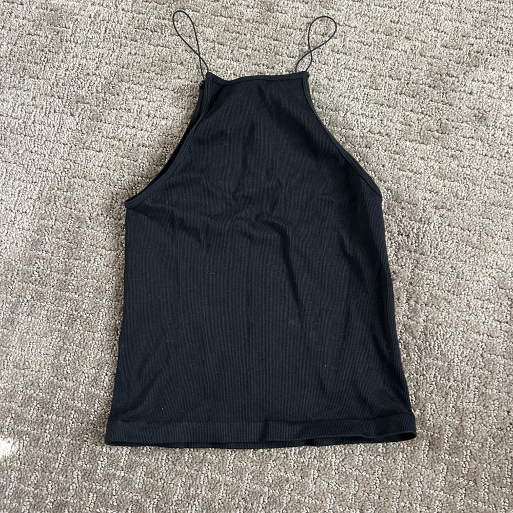 Black Halter Top
